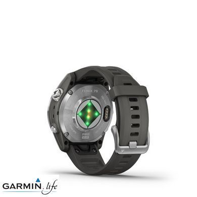 Смарт-часы Garmin Fenix ​​7S Pro Solar Silver w. Graphite Band