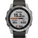 Смарт-годинник Garmin Fenix 7 Silver with Graphite Band