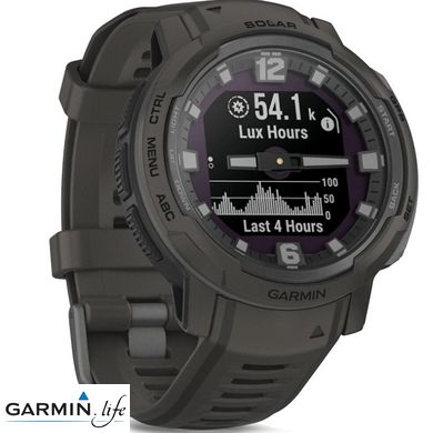 Смарт-годинник Garmin Instinct Crossover Solar Graphite