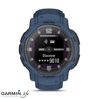 Смарт-годинник Garmin Instinct Crossover Solar Tidal Blue