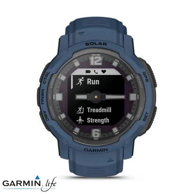 Смарт-годинник Garmin Instinct Crossover Solar Tidal Blue