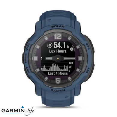 Смарт-годинник Garmin Instinct Crossover Solar Tidal Blue