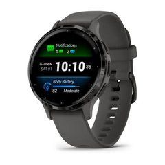 Смарт-часы Garmin Venu 3S Slate S. Steel Bezel w. Pebble Gray Case and S. Band