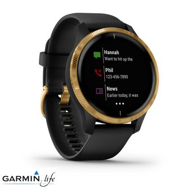 Смарт-годинник Garmin Venu Black/Gold