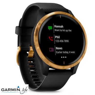 Смарт-годинник Garmin Venu Black/Gold