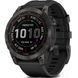 Смарт-часы Garmin Fenix 7 Sapphire Solar Black DLC Titanium with Black Band