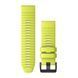 Ремінець Garmin для Fenix 6x 26mm QuickFit Amp Yellow Silicone bands