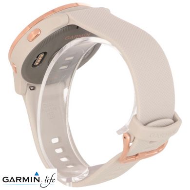 Смарт-годинник Garmin Venu Rose Gold Stainless Steel Bezel w. Light Sand and Silicone B