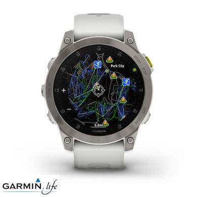 Смарт-годинник Garmin Epix (Gen 2) Sapphire - White Titanium