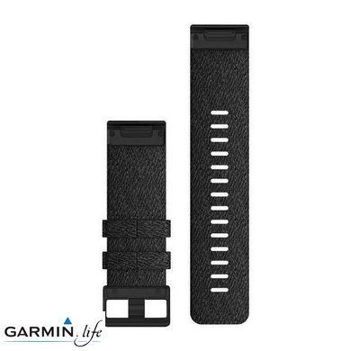 Ремінець для Fenix 6x 26mm QuickFit Heathered Black Nylon bands