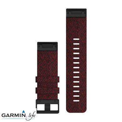 Ремешок Garmin нейлоновый, красный QuickFit 26