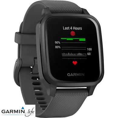 Смарт-годинник Garmin Venu Sq Slate with Gray Band