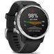 Спортивний годинник Garmin Fenix 6S Solar Silver with black band 010-02409-00