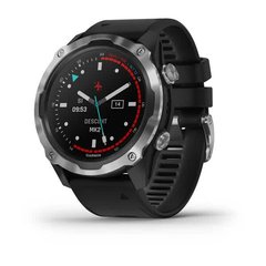 Смарт-годинник Garmin Descent Mk2 Stainless Steel with Black Band