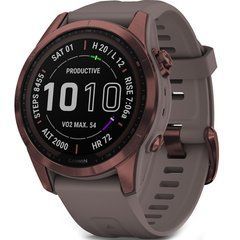 Смарт-часы Garmin Fenix 7S Sapphire Solar Dark Bronze Titanium w. Shale G. Band