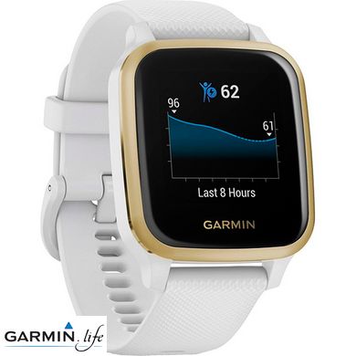 Смарт-годинник Garmin Venu Sq White/Light Gold