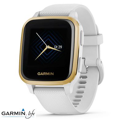 Смарт-годинник Garmin Venu Sq White/Light Gold