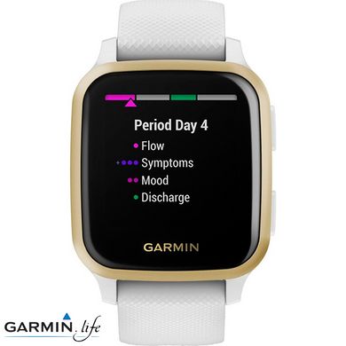 Смарт-годинник Garmin Venu Sq White/Light Gold