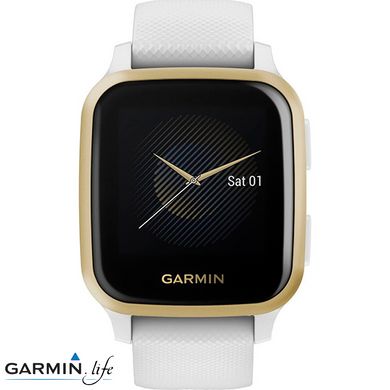 Смарт-годинник Garmin Venu Sq White/Light Gold