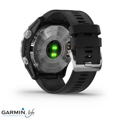 Смарт-годинник Garmin Descent Mk2 Stainless Steel with Black Band