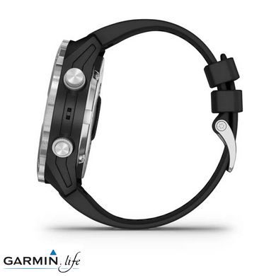 Смарт-годинник Garmin Descent Mk2 Stainless Steel with Black Band