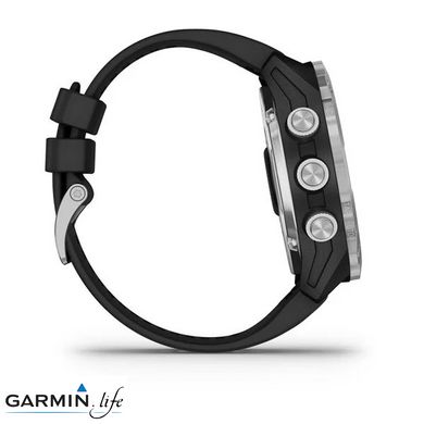 Смарт-годинник Garmin Descent Mk2 Stainless Steel with Black Band