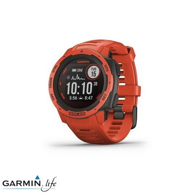 Смарт-годинник Garmin Instinct Solar Flame Red