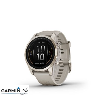 Смарт-годинник Garmin Epix Pro Gen 2 Sapphire 42mm Soft Gold w. Light S. Band