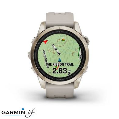 Смарт-годинник Garmin Epix Pro Gen 2 Sapphire 42mm Soft Gold w. Light S. Band