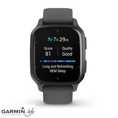 Смарт-годинник Garmin Venu Sq 2 Slate Aluminum Bezel with Shadow Gray Case and Silicone Band