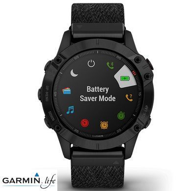 Спортивний годинник Garmin Fenix 6 Sapphire Black DLC with Heathered Black Nylon Band 010-02158-17