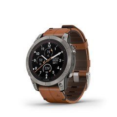 Смарт-часы Garmin Fenix ​​7 Pro Sapphire Solar Titanium with Chestnut L. Band