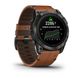 Смарт-годинник Garmin Epix Pro Gen 2 Sapphire 51mm Carbon G. DLC Tit. with Chestnut L. Band