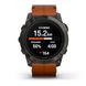 Смарт-годинник Garmin Epix Pro Gen 2 Sapphire 51mm Carbon G. DLC Tit. with Chestnut L. Band