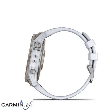 Смарт-годинник Garmin Epix Pro Gen 2 Sapphire 51mm Titanium w. Whitestone Band