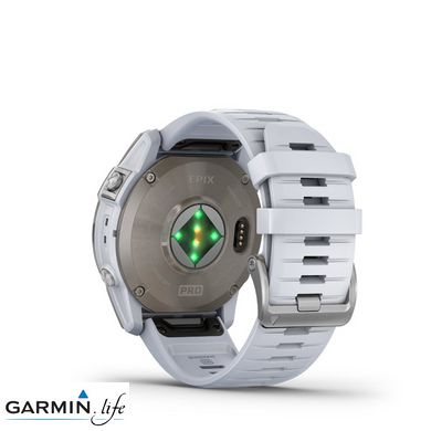 Смарт-годинник Garmin Epix Pro Gen 2 Sapphire 51mm Titanium w. Whitestone Band