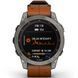 Смарт-годинник Garmin Fenix 7 Sapphire Solar Titanium with Chestnut Leather Band