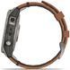 Смарт-годинник Garmin Fenix 7 Sapphire Solar Titanium with Chestnut Leather Band