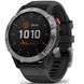 Спортивний годинник  Garmin Fenix 6 Solar Silver with black band 010-02410-00