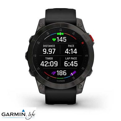 Смарт-годинник Garmin Epix (Gen 2) Sapphire - Black Titanium