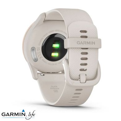 Смарт-годинник Garmin Vivomove Trend Peach Gold S. Steel Bezel w. Ivory Case and S. Band