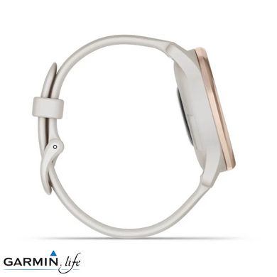 Смарт-годинник Garmin Vivomove Trend Peach Gold S. Steel Bezel w. Ivory Case and S. Band