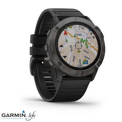 Спортивний годинник Garmin Fenix 6X Pro Sapphire Carbon Grey DLC with Black Band 010-02157-11