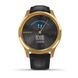 Смарт-годинник Garmin vivomove Luxe Pure Gold-Black Leather