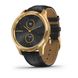 Смарт-годинник Garmin vivomove Luxe Pure Gold-Black Leather