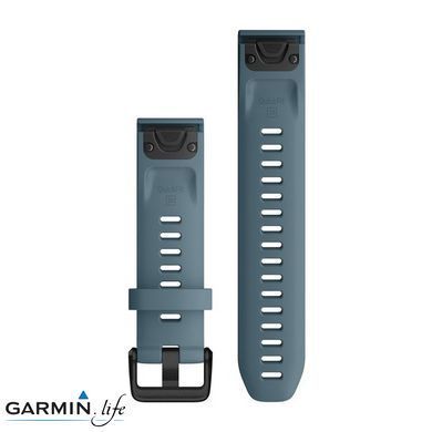 Ремінець Garmin для Fenix 6s 20mm QuickFit Lakeside Blue Silicone