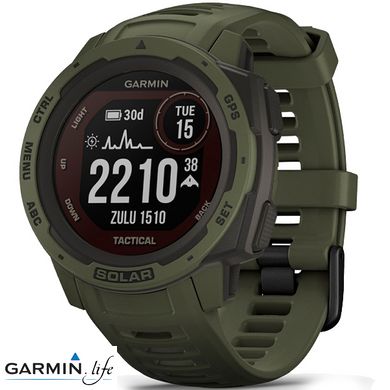 Смарт-годинник Garmin Instinct Solar Tactical Edition Moss