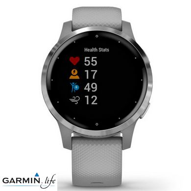 Смарт-годинник Garmin vivoactive 4S Powder Gray/Silver 010-02172-03