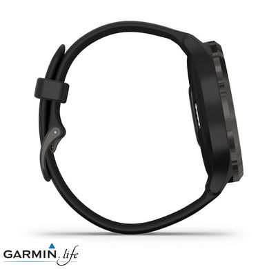 Смарт-годинник Garmin Vivomove 3 Slate Stainless Steel Bezel w. Black and Silicone B.