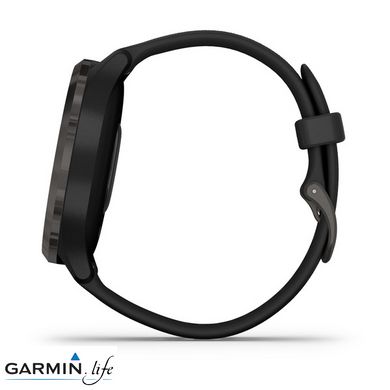 Смарт-годинник Garmin Vivomove 3 Slate Stainless Steel Bezel w. Black and Silicone B.